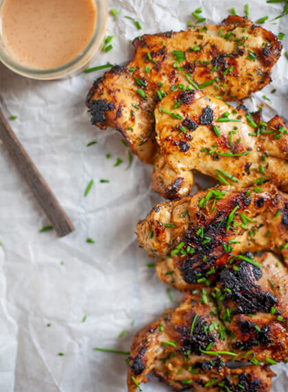 BBQ Soy Ginger Chicken Thighs