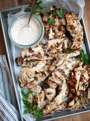 Herby Mediterranean Grilled Chicken Tenderloins